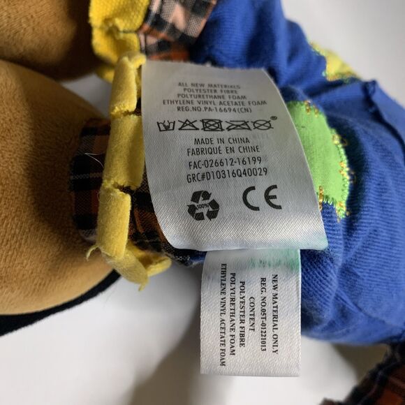 Mickey Mouse Scarecrow Plush Toy Disney Store Stuffed Animal Farmer Fall Autumn - Picture 9 of 12